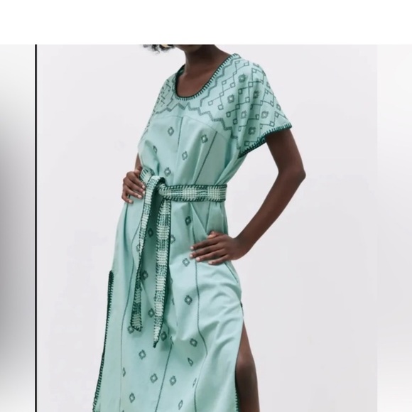 NWOT Zara belted boho embroidered - Picture 2 of 3